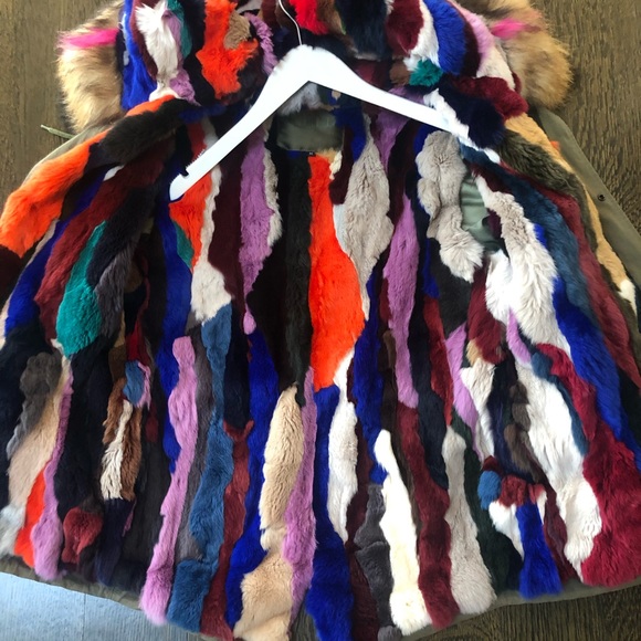 MLLE Paris mini parka with multi patchwork - Picture 6 of 6